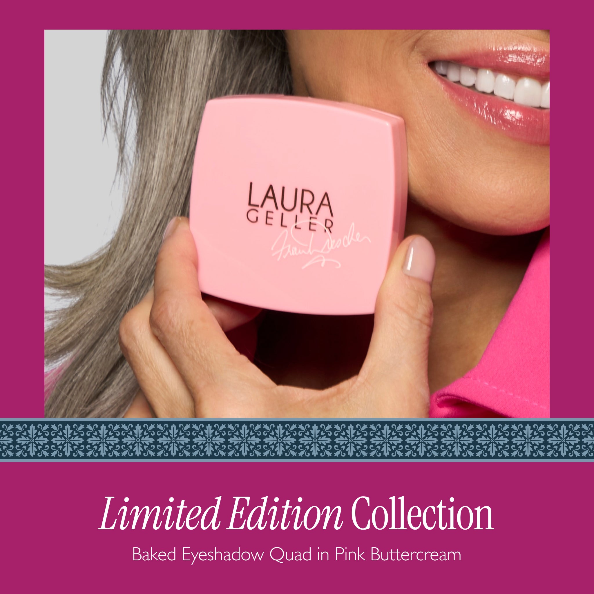 Limited Edition Baked Eyeshadow Quad- Pink Buttercream - Image 2