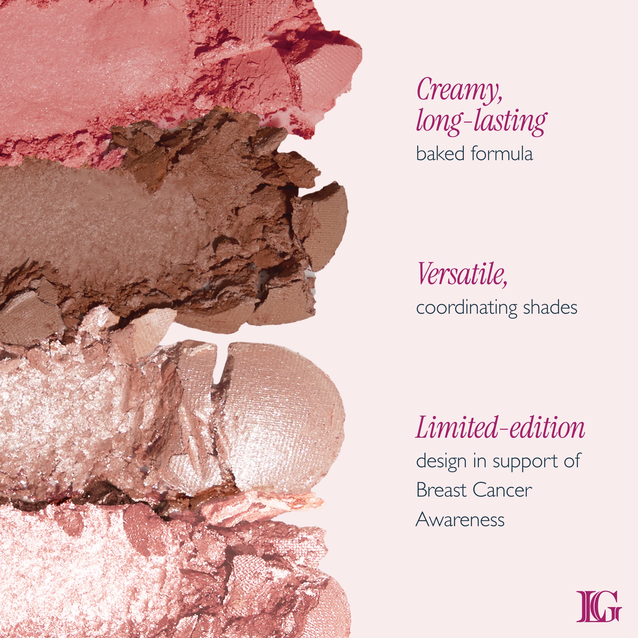 Limited Edition Baked Eyeshadow Quad- Pink Buttercream - Image 3
