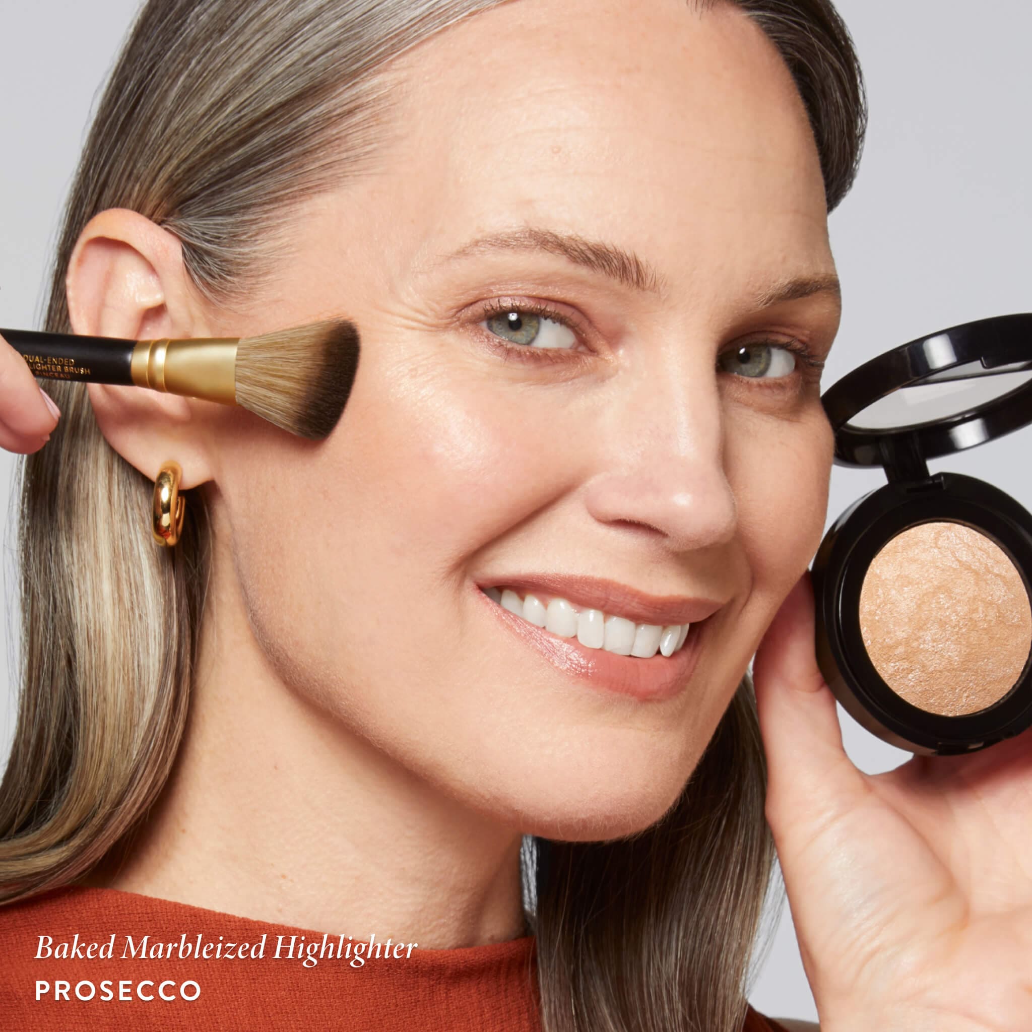 Baked Marbleized Highlighter | Prosecco - Image 5